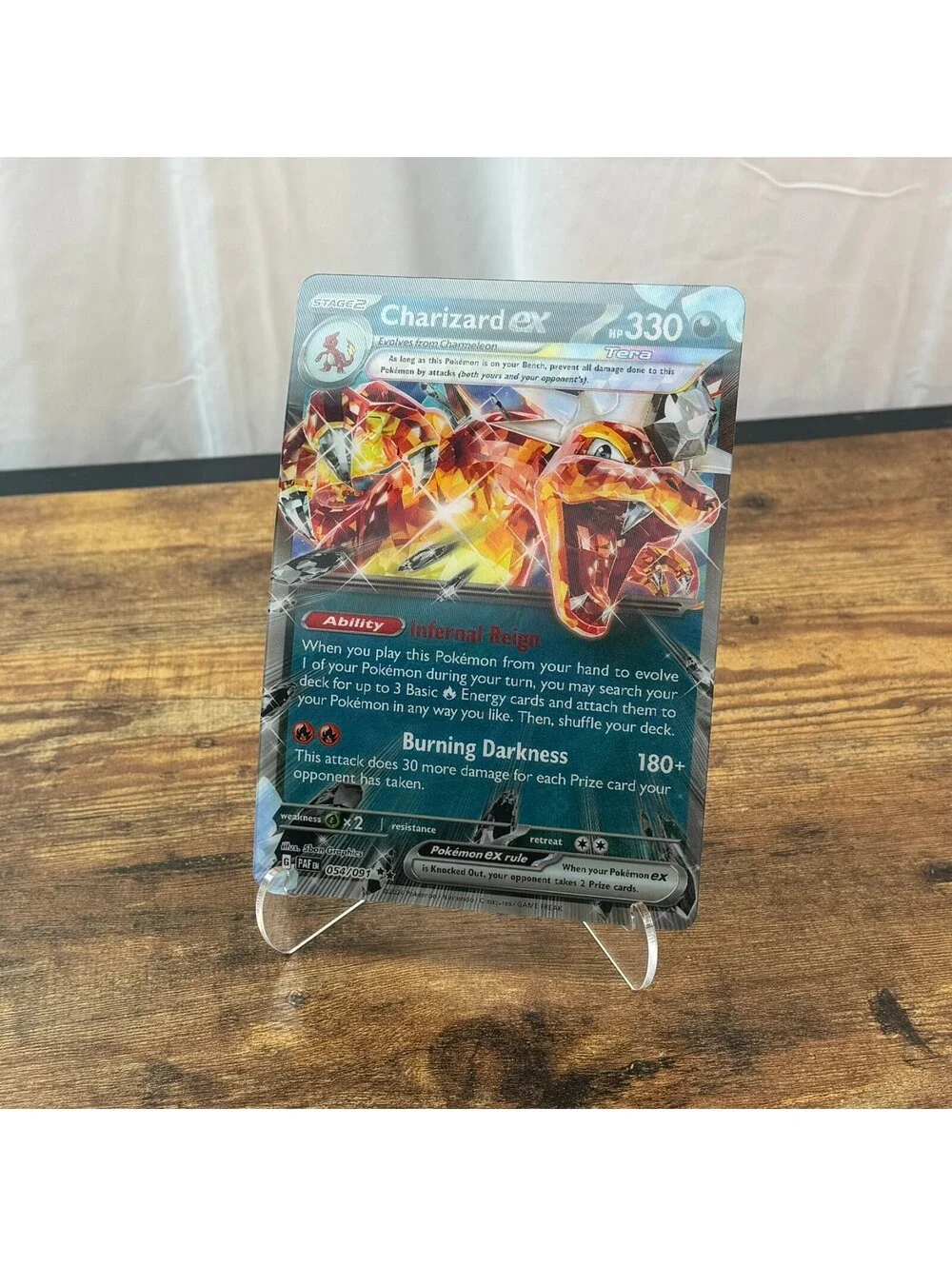 Pokemon Charizard ex SVP 196 Jumbo Oversized 5x7 Lenticular Promo Card NM